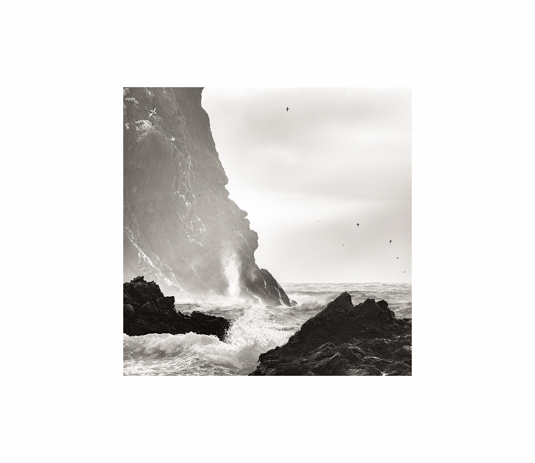 Spindrift over White Heugh, St Abb's Head, Scotland, 2025